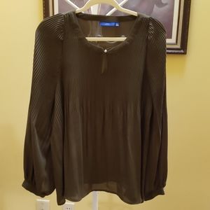 APT 9 Dark Olive Green Blouse L